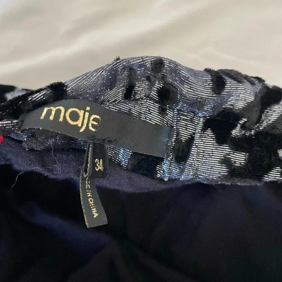 Maje jacquard metallic mini skirt - Picture 5 of 7